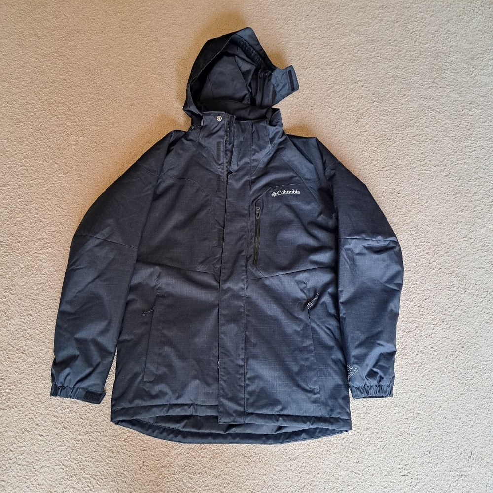 Columbia Men's Omni-Heat Black Winter Coat - S